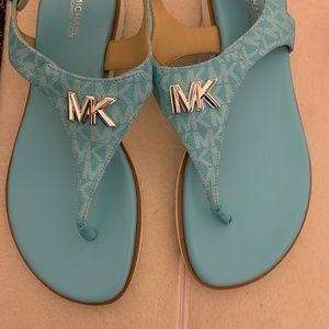Blue MK sandals